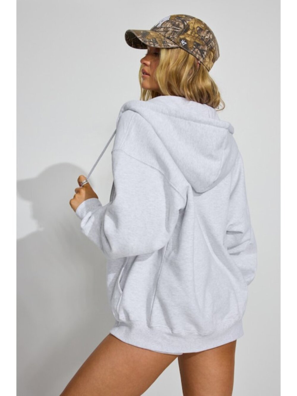 Garage SoftTerry Oversized Zip-Up Hoodie, size XXS/XS, NWT!